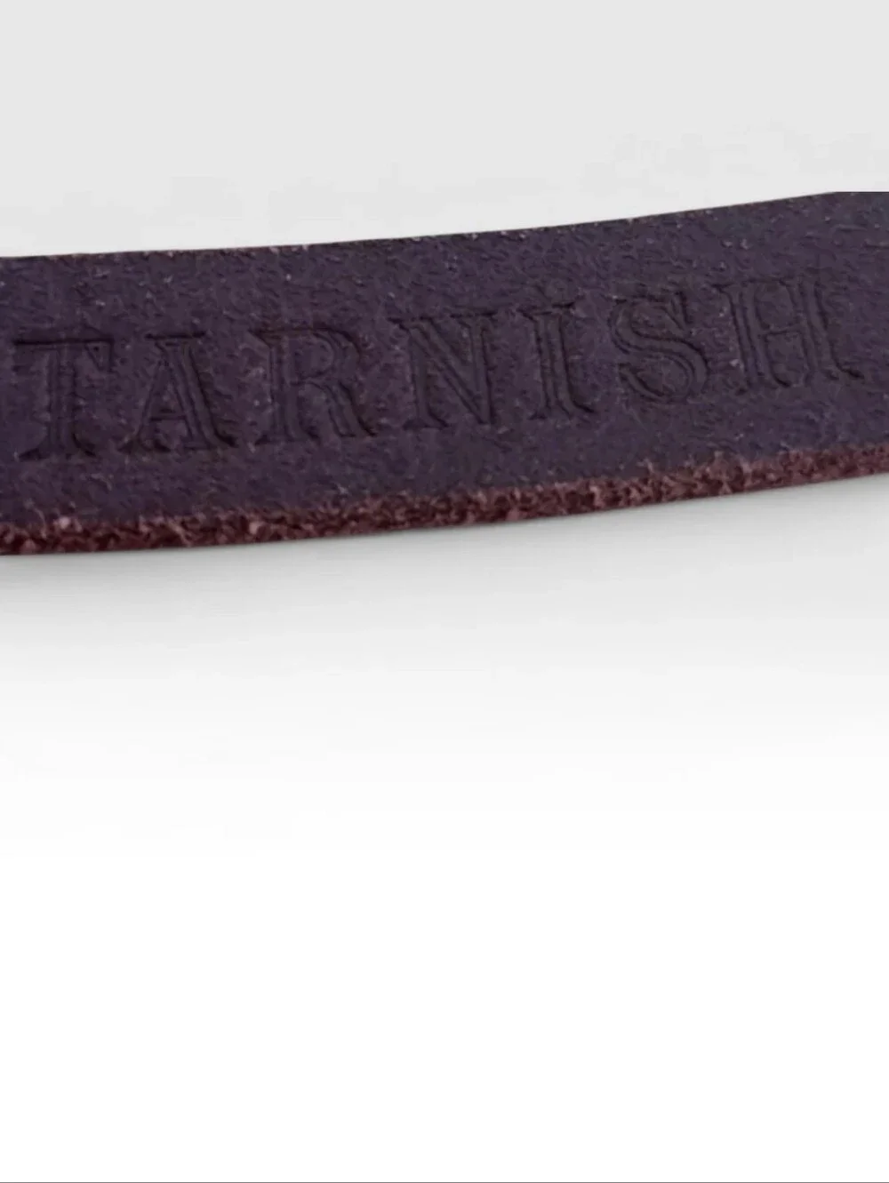 Tarnish by Nordstrom Red Leather O-Ring Belt M/L